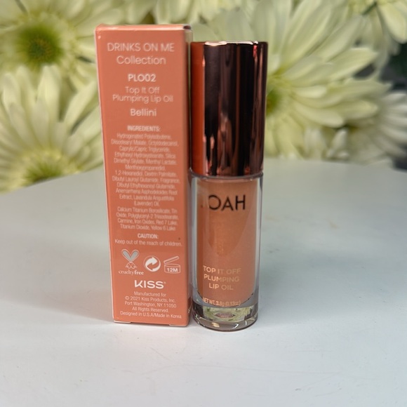 JOAH by Kiss “drinks on me collection” Top it off Plumping Lip oil color:Bellini - Picture 4 of 4